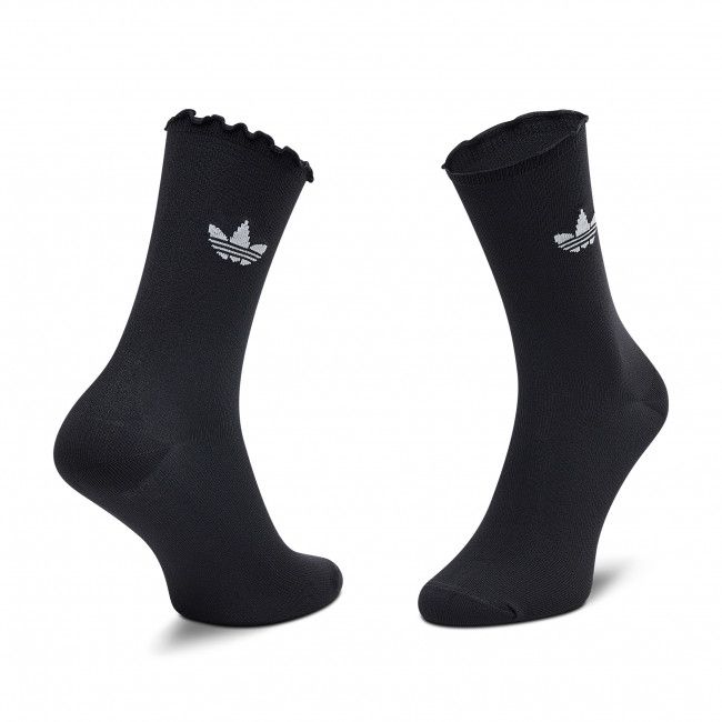 Set di 2 paia di calzini lunghi unisex adidas - Ruffle Crw 2Pp HC9532 Black/White