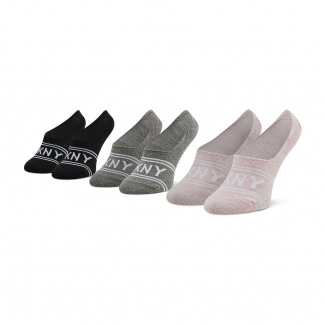Set di 3 paia di pedulini da donna DKNY - Isabella S4_0009T_DKY Grey/Black/Pink