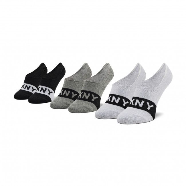 Set di 3 paia di pedulini da uomo DKNY - Lexington S5_6201T_DKY Black/Grey/White