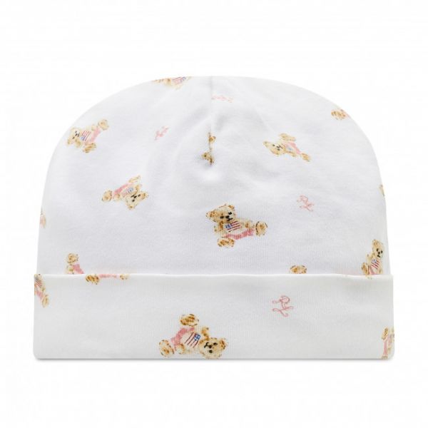 Berretto Polo Ralph Lauren - 310682713001 White/Pink/Multi Berretto Polo Ralph Lauren - 310682713001 White/Pink/Multi
