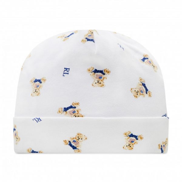Berretto POLO RALPH LAUREN - Boy Bear 320682723001 White/Blue/Multi Berretto POLO RALPH LAUREN - Boy Bear 320682723001 White/Blue/Multi