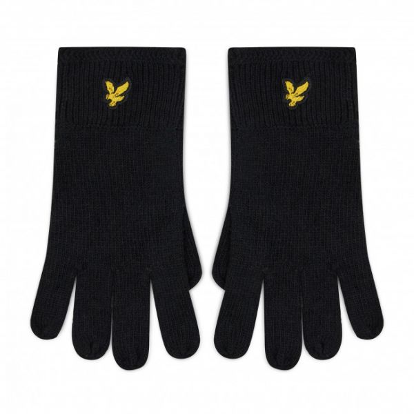 Guanti da uomo Lyle & Scott - Racked Rib Gloves GL304CL True Black Guanti da uomo Lyle & Scott - Racked Rib Gloves GL304CL True Black