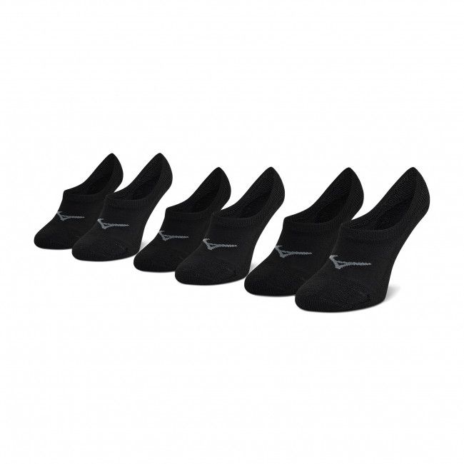 Set di 3 paia di pedulini da uomo MIZUNO - Super Short Socks 3P J2GX005599 Black