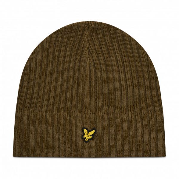 Berretto LYLE & SCOTT - Knitted Ribbed Beanie HE502AC Olive W485 Berretto LYLE & SCOTT - Knitted Ribbed Beanie HE502AC Olive W485