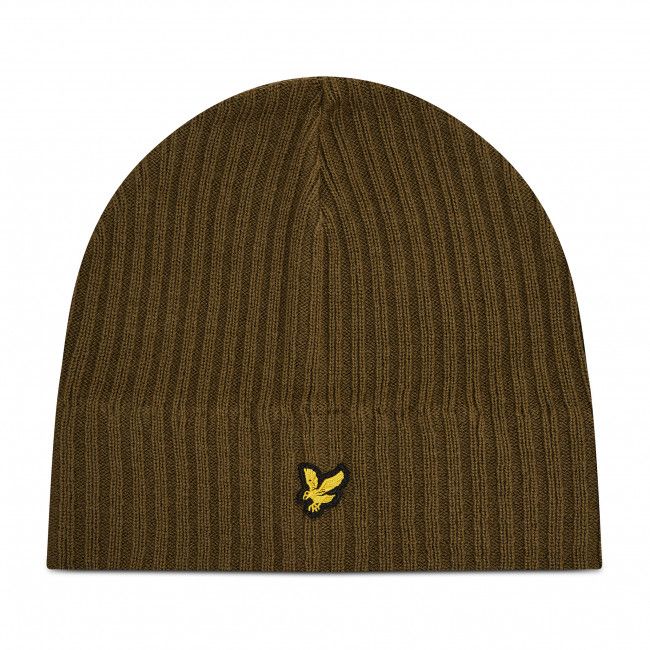 Berretto LYLE &amp; SCOTT - Knitted Ribbed Beanie HE502AC Olive W485
