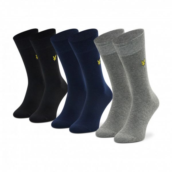 Set di 3 paia di calzini lunghi da uomo LYLE & SCOTT - Angus LS-SK-500 Multi 5000 Set di 3 paia di calzini lunghi da uomo LYLE & SCOTT - Angus LS-SK-500 Multi 5000