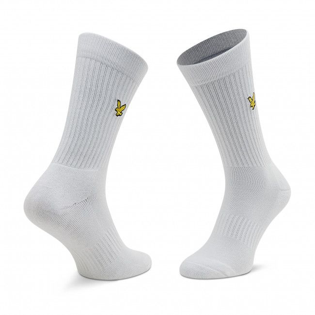 Set di 3 paia di calzini lunghi da uomo Lyle &amp; Scott - Hamilton LS-SPRT-SK-502-3321 r.40-46 Bright White