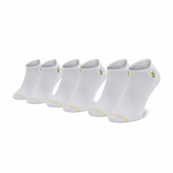 Set di 3 paia di calzini corti da uomo LYLE & SCOTT - Ross LS-SPRT-SK-500 r.40/46 Bright White 5061 Set di 3 paia di calzini corti da uomo LYLE & SCOTT - Ross LS-SPRT-SK-500 r.40/46 Bright White 5061