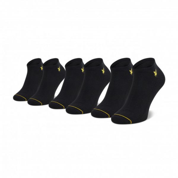 Set di 3 paia di calzini corti da uomo LYLE & SCOTT - Ross LS-SPRT-SK-500 r.40/46 Black 5062 Set di 3 paia di calzini corti da uomo LYLE & SCOTT - Ross LS-SPRT-SK-500 r.40/46 Black 5062