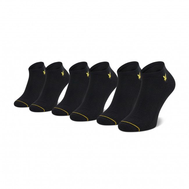 Set di 3 paia di calzini corti da uomo LYLE &amp; SCOTT - Ross LS-SPRT-SK-500 r.40/46 Black 5062
