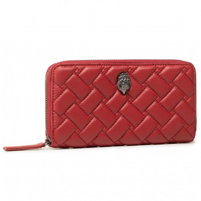 Portafoglio grande da donna KURT GEIGER - Zip Around Wallet Eagle 1803051109 Red/Dark