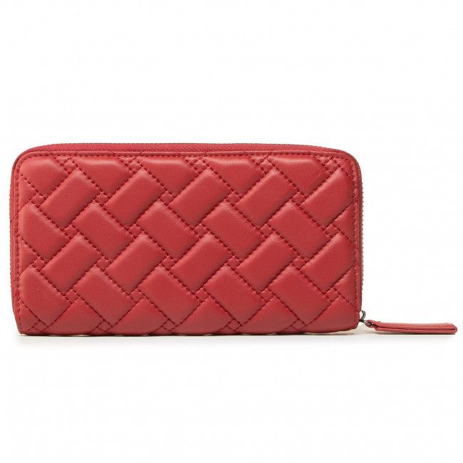 Portafoglio grande da donna KURT GEIGER - Zip Around Wallet Eagle 1803051109 Red/Dark