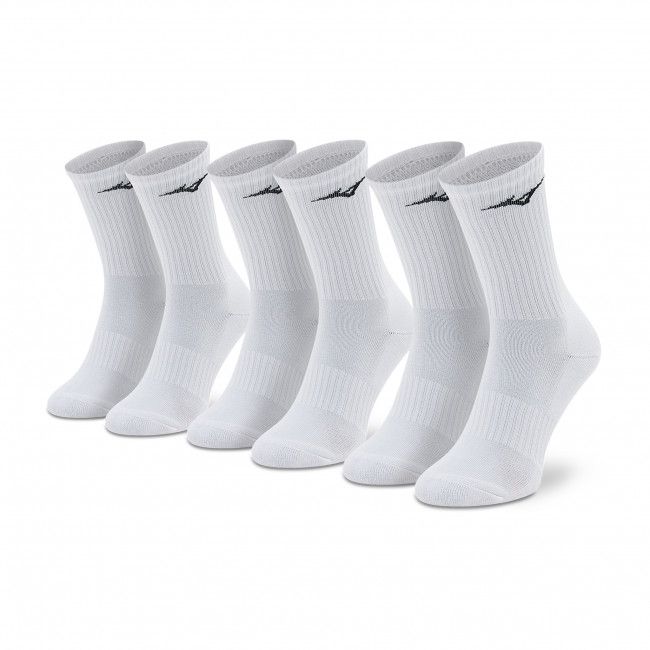 Set di 3 paia di calzini lunghi unisex Mizuno - Training 3p 32GX2505Z01 Bianco