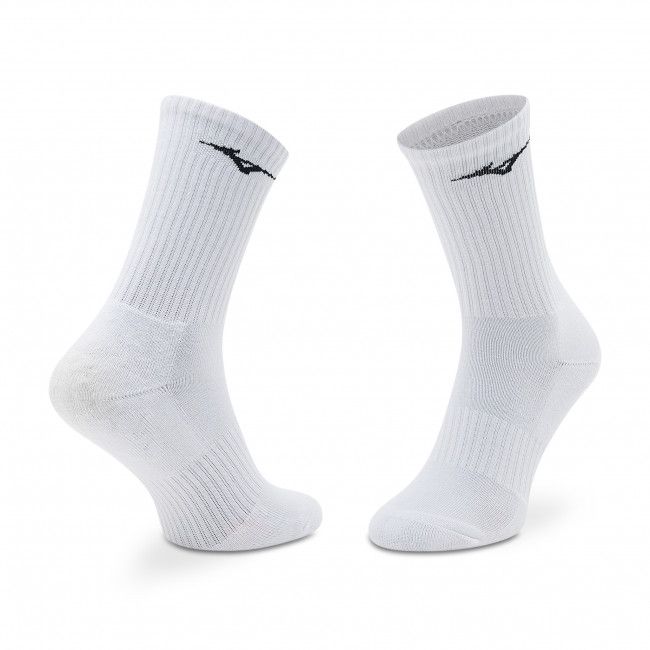 Set di 3 paia di calzini lunghi unisex Mizuno - Training 3p 32GX2505Z01 Bianco