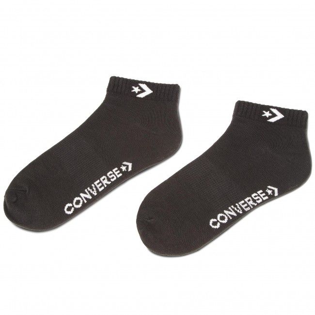 Set di 3 paia di calzini corti unisex Converse - E746B-3010 Nero