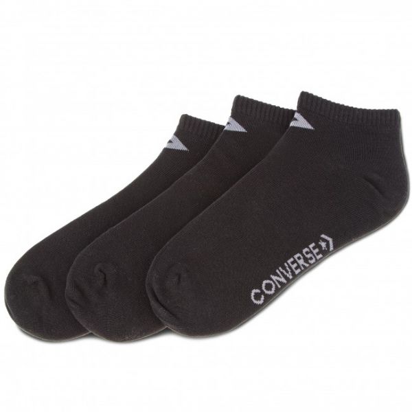 Set di 3 paia di calzini corti unisex Converse - E747B-3010 Nero Set di 3 paia di calzini corti unisex Converse - E747B-3010 Nero