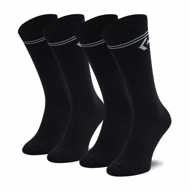 Set di 2 paia di calzini lunghi da uomo Converse - E1025B-2010 r.39-42 Nero