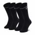 Set di 2 paia di calzini lunghi da uomo Converse - E1025B-2010 r.39-42 Nero
