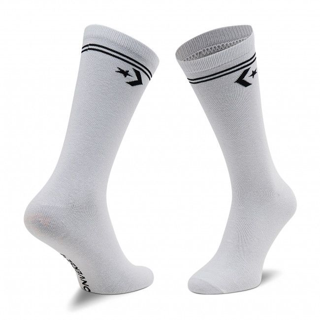 Set di 2 paia di calzini lunghi da uomo Converse - E1025W-2020 r.43-46 Bianco
