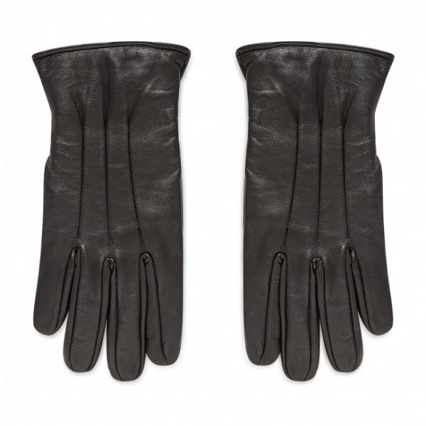 Guanti da uomo Jack&amp;Jones - Jacmontana Leather Gloves Noos 12125090 Black