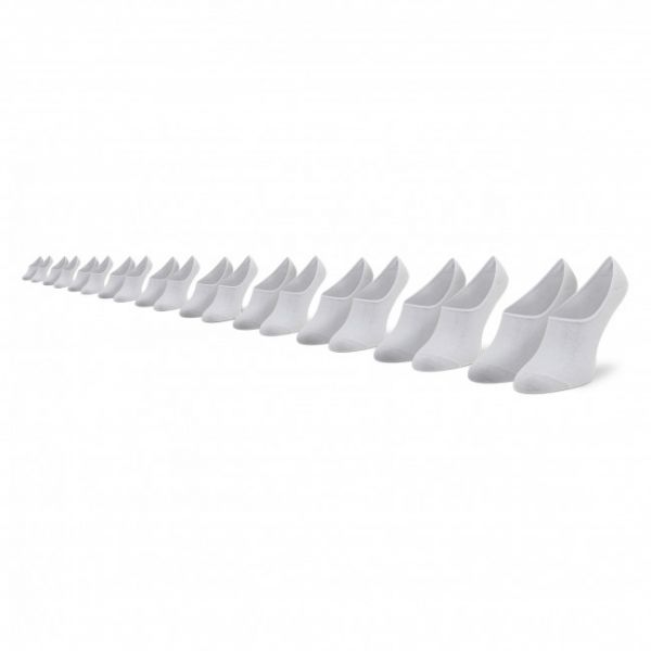 Set di 10 paia di pedulini da uomo Jack&Jones - Jacbasic 12192330 White Set di 10 paia di pedulini da uomo Jack&Jones - Jacbasic 12192330 White