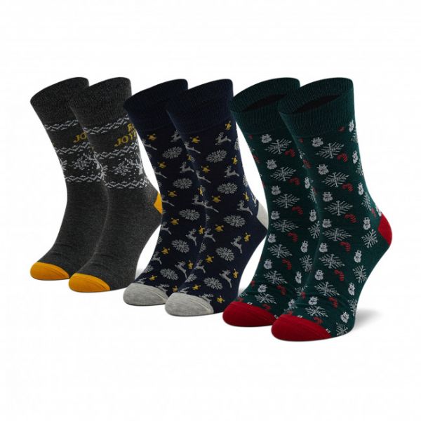 Set di 3 paia di calzini lunghi da uomo Jack&Jones - Jacjolly 12197558 Ponderosa Pine Set di 3 paia di calzini lunghi da uomo Jack&Jones - Jacjolly 12197558 Ponderosa Pine