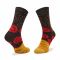 Set di 2 paia di calzini lunghi unisex Rainbow Socks - Tasty Burger Marrone