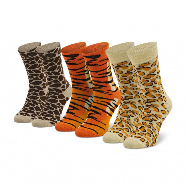 Set di 3 paia di calzini lunghi unisex Rainbow Socks - Rainbow Socks Box Wild =