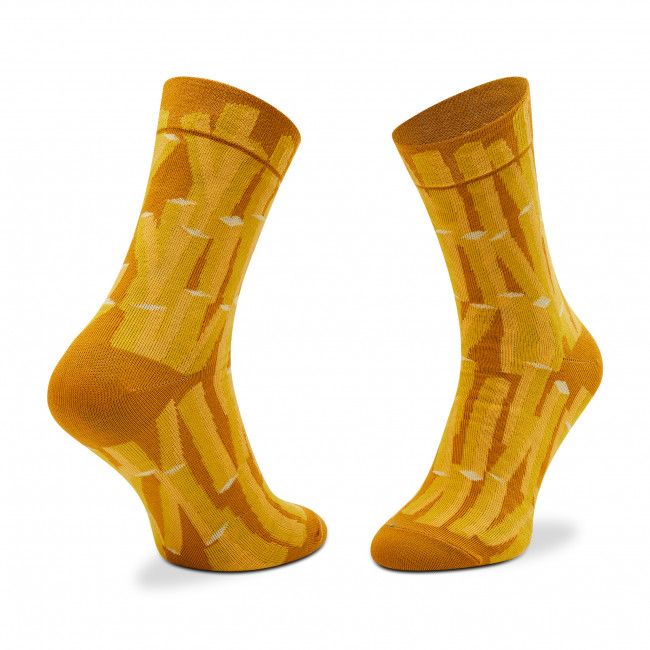 Set di 2 paia di calzini lunghi unisex RAINBOW SOCKS - Tasty Fries Socks Giallo