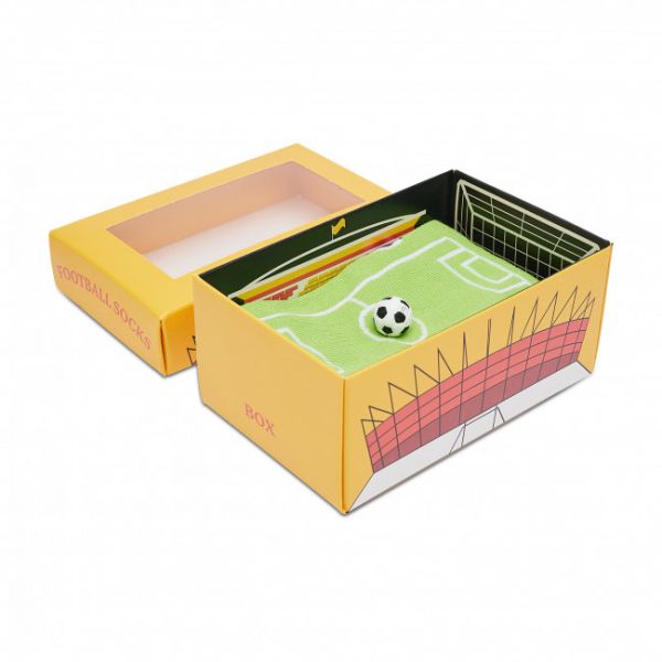 Calzini lunghi unisex Rainbow Socks - Rainbow Socks Box Football Verde