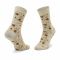 Set di 2 paia di calzini lunghi unisex Rainbow Socks - Tasty Popcorn Beige