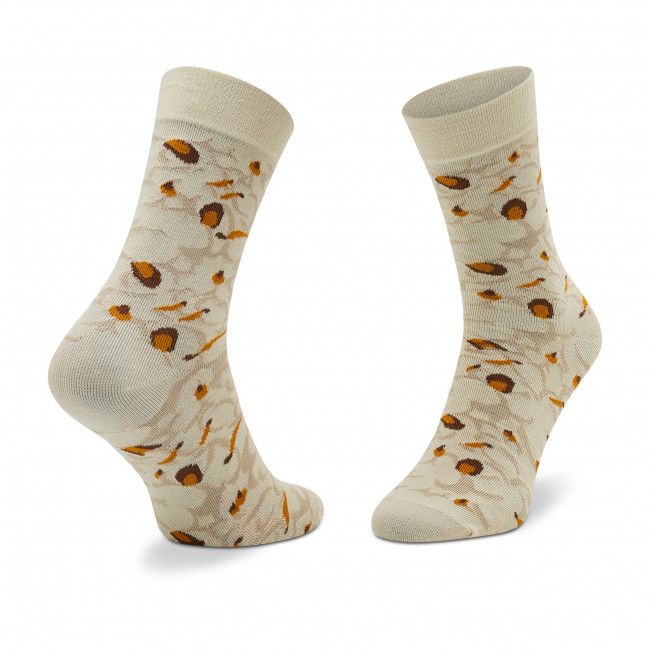 Set di 2 paia di calzini lunghi unisex Rainbow Socks - Tasty Popcorn Beige