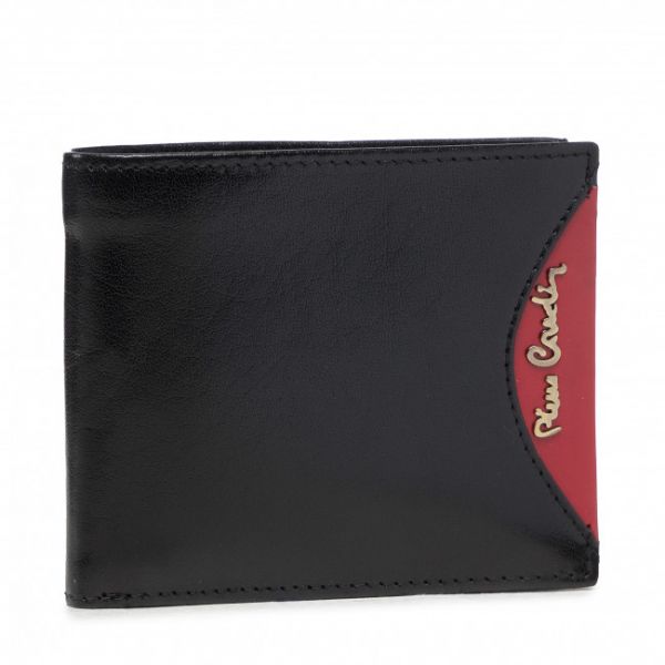 Portafoglio grande da uomo Pierre Cardin - TILAK29 8824 Czarny/Czerwony
