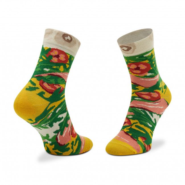 Calzini lunghi unisex Rainbow Socks - Pizza Socks Box Slice Italiana Giallo