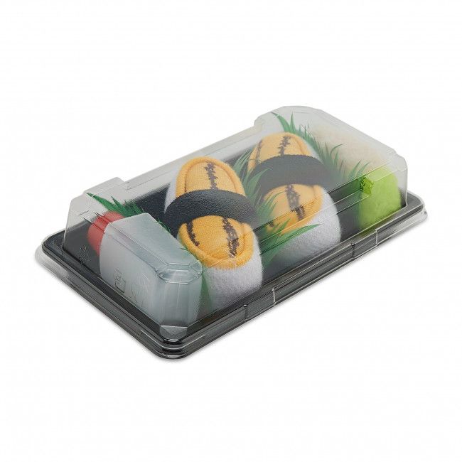 Calzini lunghi unisex Rainbow Socks - Sushi Socks Box Tamago Omelette Nigiri Giallo