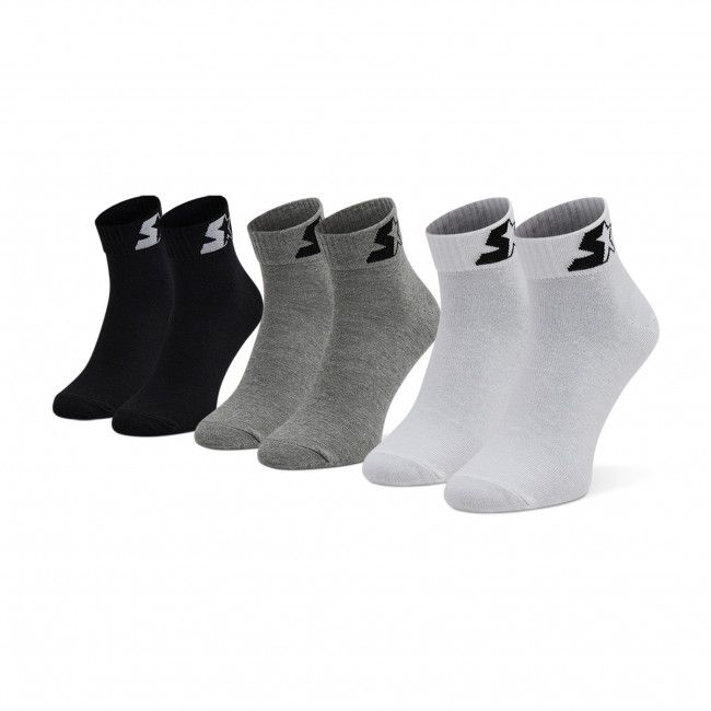 Set di 3 paia di calzini lunghi unisex Starter - SUS-003 White/Black/Grey 415