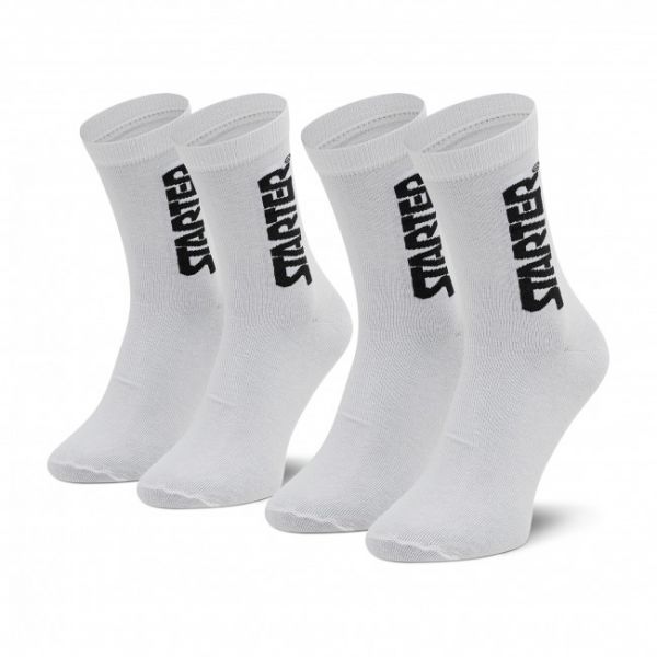 Set di 2 paia di calzini lunghi unisex Starter - SUS-006 White/Black 300