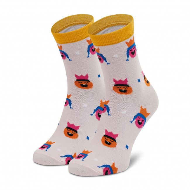 Calzini lunghi da donna DOTS SOCKS - DTS-SX-439-R Multicolore Rosa