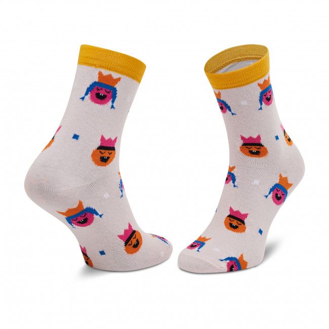 Calzini lunghi da donna DOTS SOCKS - DTS-SX-439-R Multicolore Rosa