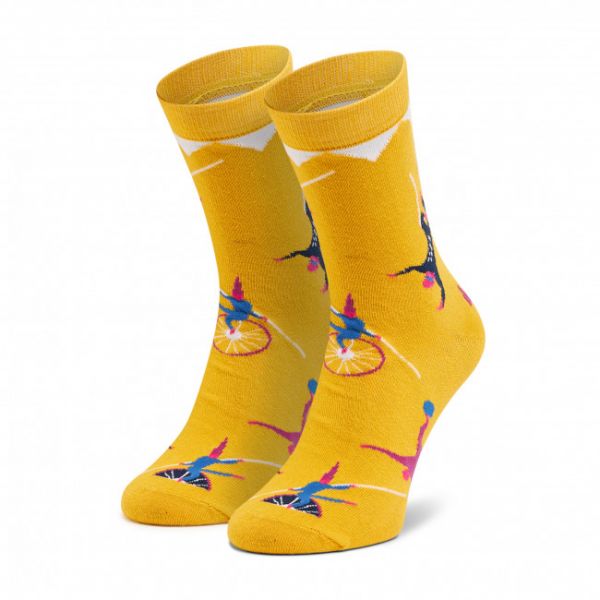 Calzini lunghi unisex DOTS SOCKS - DTS-SX-441-Y Giallo