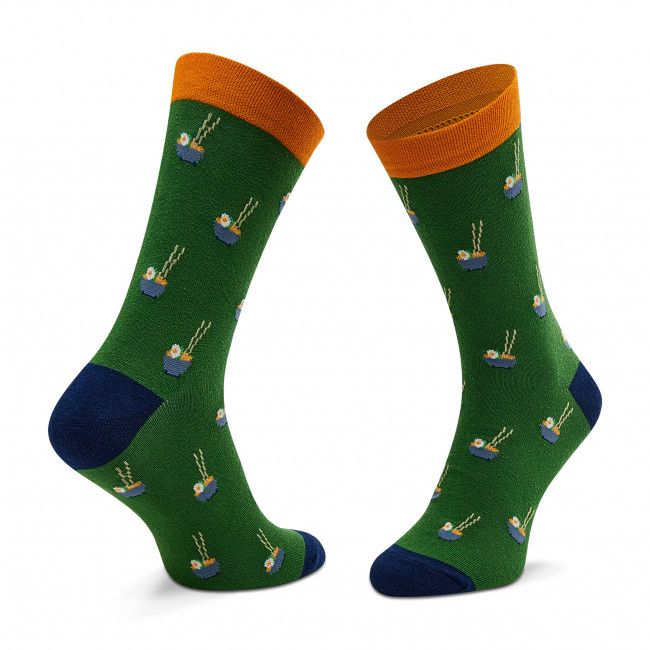 Calzini lunghi unisex DOTS SOCKS - SX-444-Z Verde