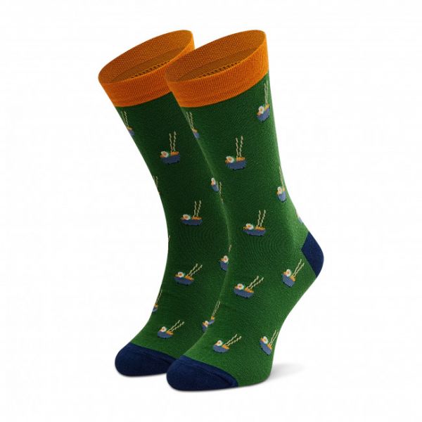 Calzini lunghi unisex DOTS SOCKS - SX-444-Z Verde