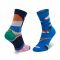 Calzini lunghi unisex DOTS SOCKS - DTS-SX-446-N Blu Multicolore Nero