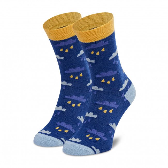 Calzini lunghi da uomo DOTS SOCKS - DTS-SX-447-G Blu scuro Multicolore