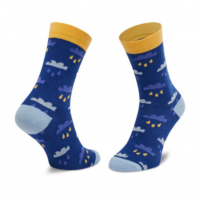 Calzini lunghi da uomo DOTS SOCKS - DTS-SX-447-G Blu scuro Multicolore