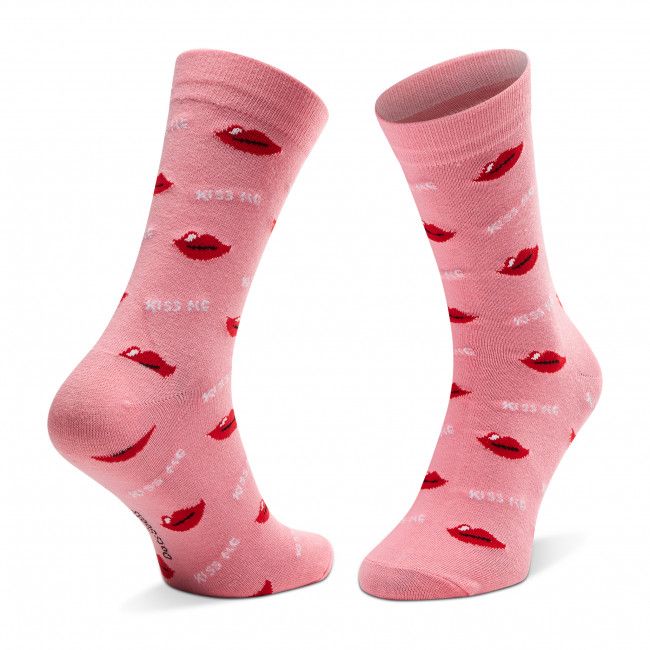 Calzini lunghi da donna DOTS SOCKS - DTS-SX-491-R-3942 Rosa