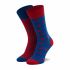 Calzini lunghi da uomo DOTS SOCKS - D20WF-SX-028 Blu