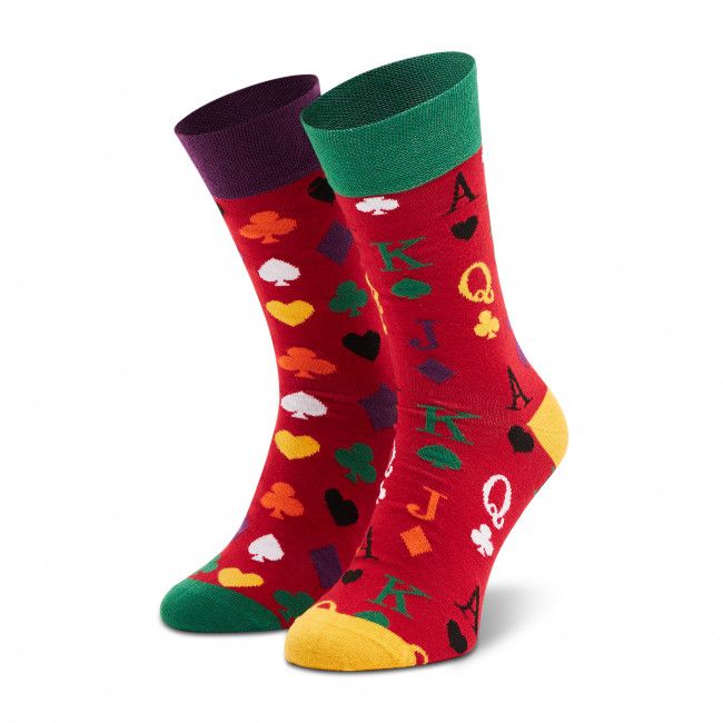 Calzini lunghi da uomo Dots Socks - D20WF-SX-036-X-041046 Rosso