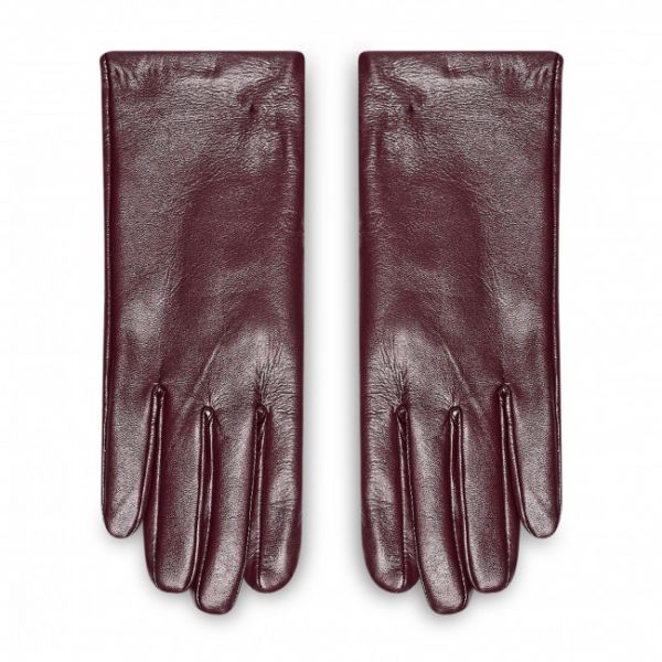 Guanti da donna Semi Line - P8212 Bordeaux Guanti da donna Semi Line - P8212 Bordeaux