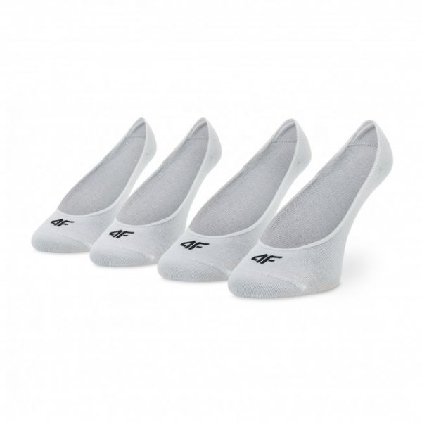 Set di 2 paia di pedulini da donna 4F - H4L22-SOD001 Biały/Biały